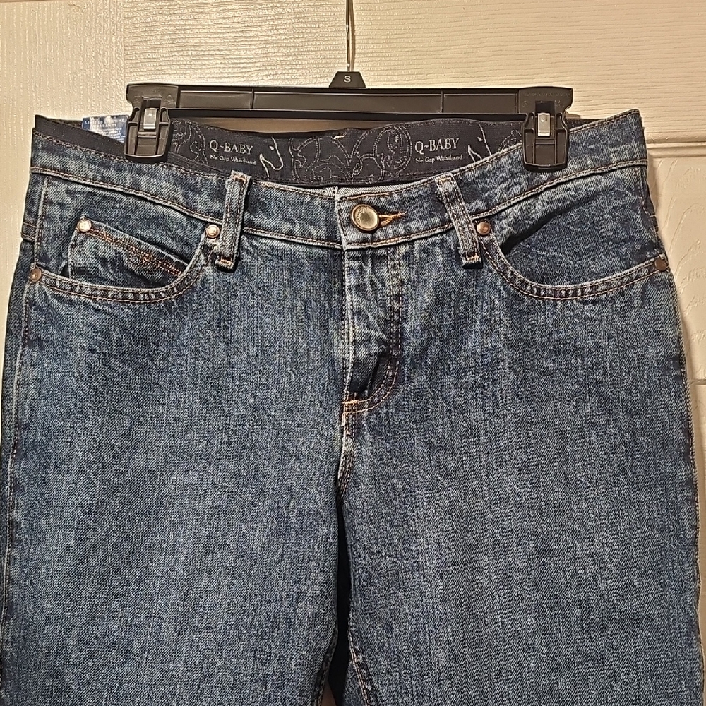 Wrangler Women's Boot Cut Jeans in Denim Blue Q- baby Fits Smaller No Stretch